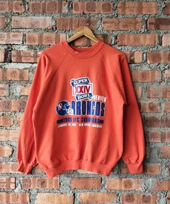 Vintage 90s NFL Denver Broncos Football Sweatshirt Hoodie Shirt Gifts for Fans