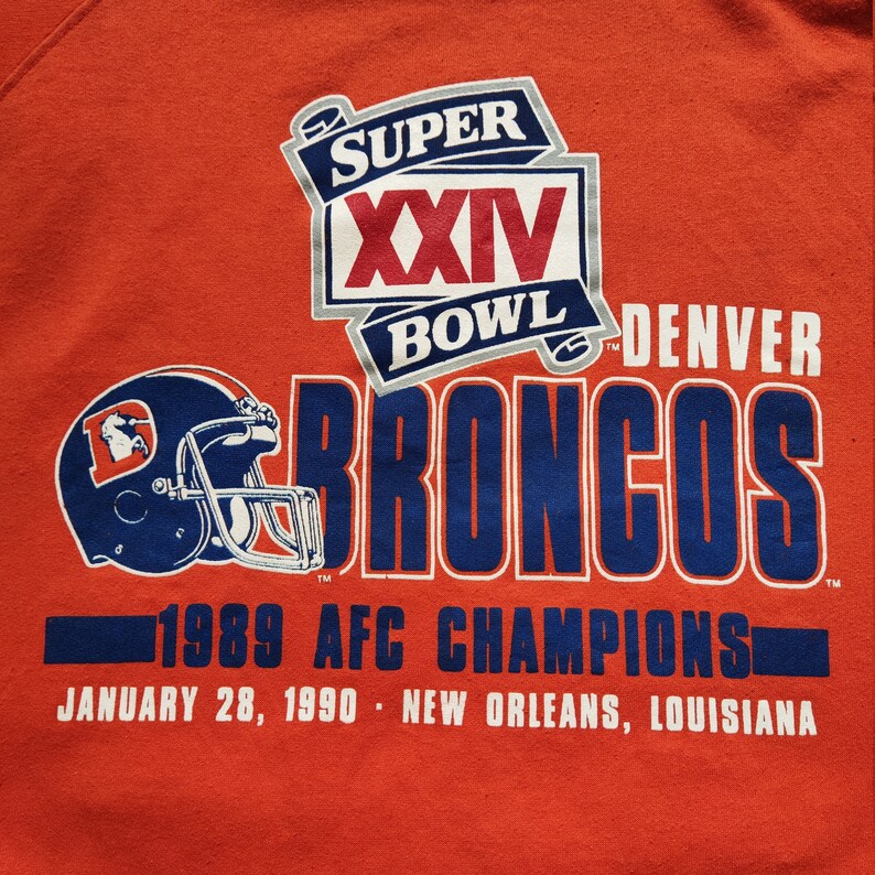 Vintage 90s NFL Denver Broncos Football Sweatshirt Hoodie Shirt Gifts for Fans - Image 2