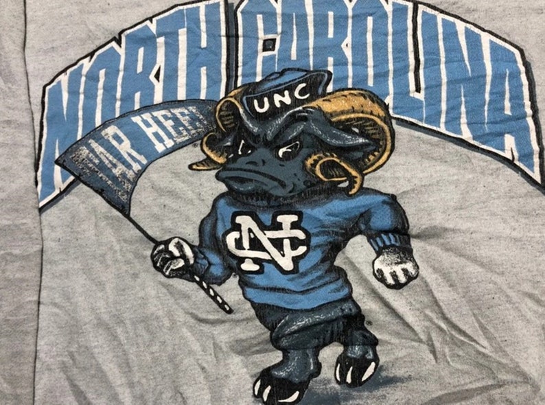 Vintage 90s North Carolina Tar Heels Sweatshirt, Vintage 90s Shirt, T-shirt, Hoodie - Image 2