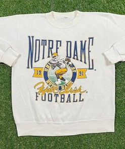 Vintage 90s Notre Dame Sweatshirt Notre Dame CrewneckSweatshirt, Notre Dame Fighting Irish Sweater, Vintage Shirt, T shirt, Hoodie