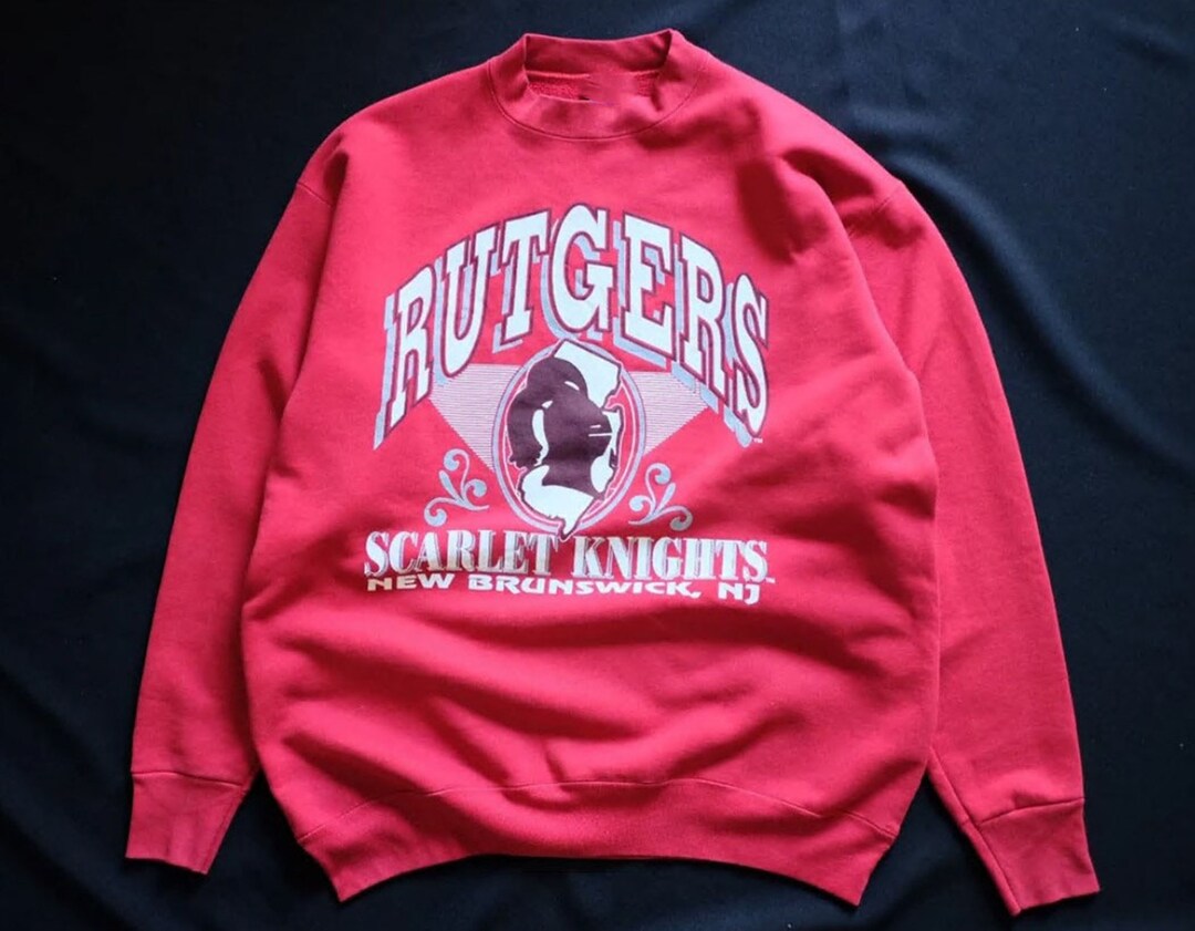 Vintage 90s Rutgers Scarlet Knights Sweatshirt, Unisex Shirt, T-shirt, Hoodie
