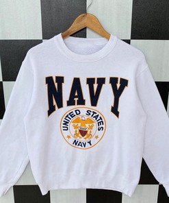 Vintage 90s United States Navy Sweatshirt, Jumper United States Navy Crewneck, Big Logo United States Navy Pullover Shirt