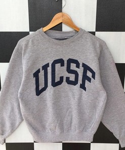 Vintage 90s University Of California San Francisco Sweatshirt, Jumper University California San Francisco Crewneck, Ucsf Pullover Shirt