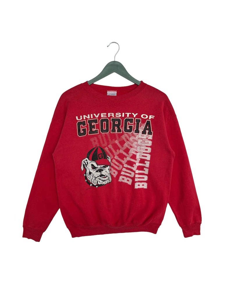 Vintage 90s University Of Georgia Bulldog Sweatshirt Hoodie Shirt Gifts for Fans