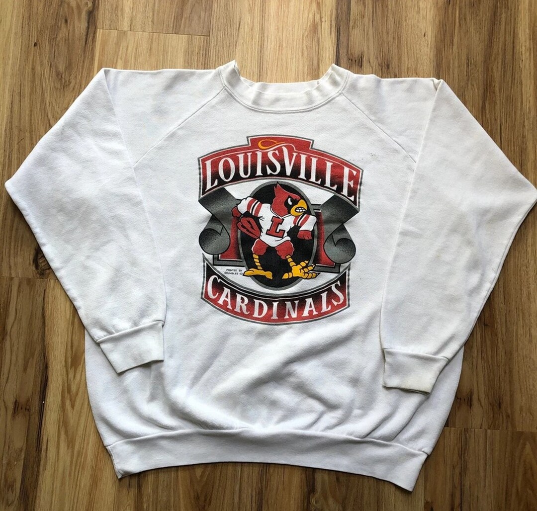Vintage 90s University of Louisville Cardinals Crewneck Sweatshirt, Vintage Shirt, T shirt, Hoodie