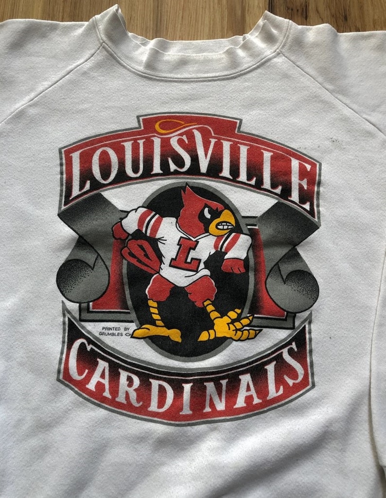 Vintage 90s University of Louisville Cardinals Crewneck Sweatshirt, Vintage Shirt, T shirt, Hoodie - Image 2