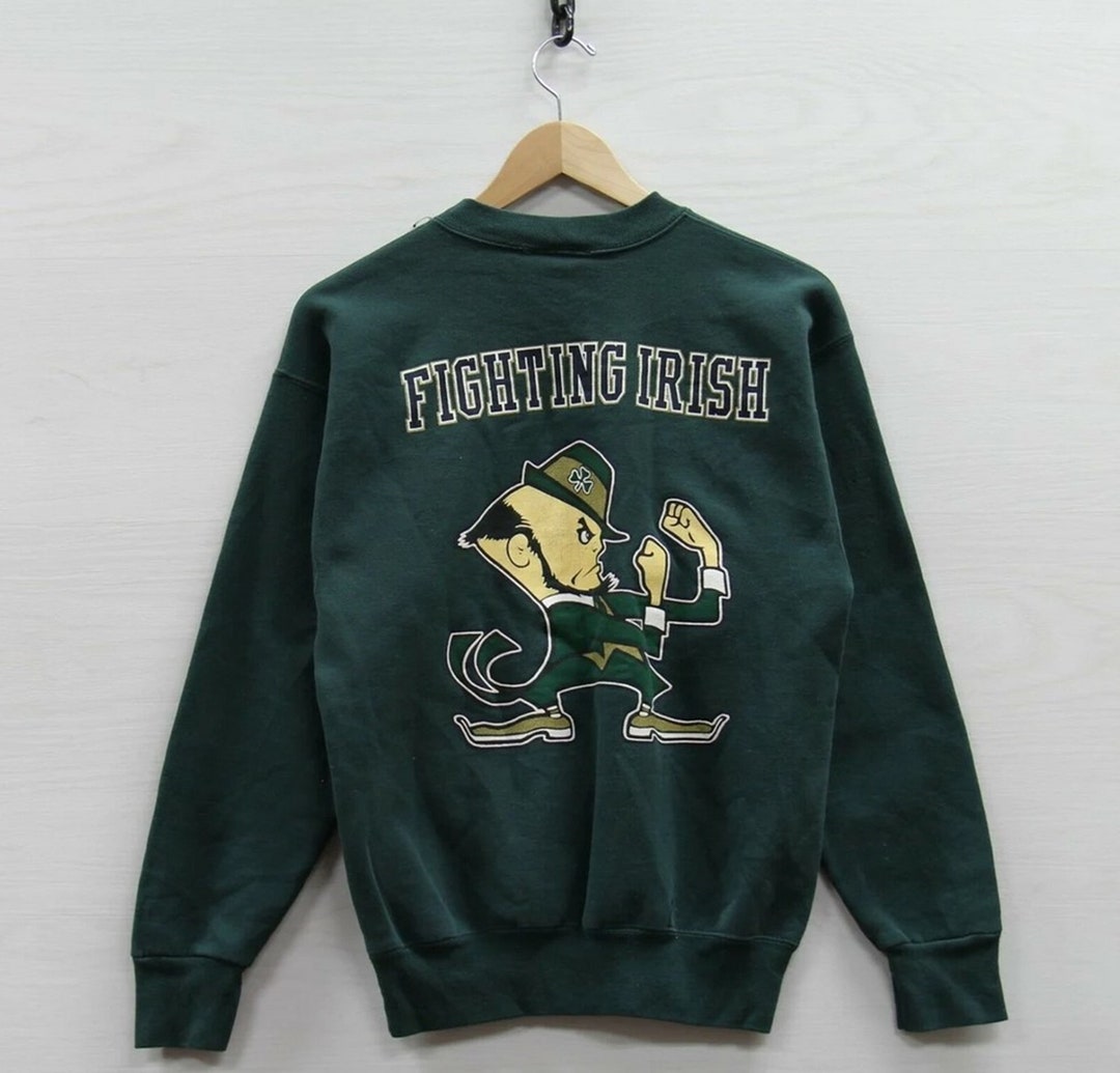 Vintage 90s University of Notre Dame Fighting Irish Sweatshirt Crewneck Shirt Hoodie