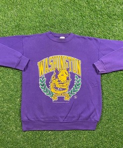 Vintage 90s University of Washington Huskies Crewneck Sweatshirt, Vintage Shirt, Hoodie