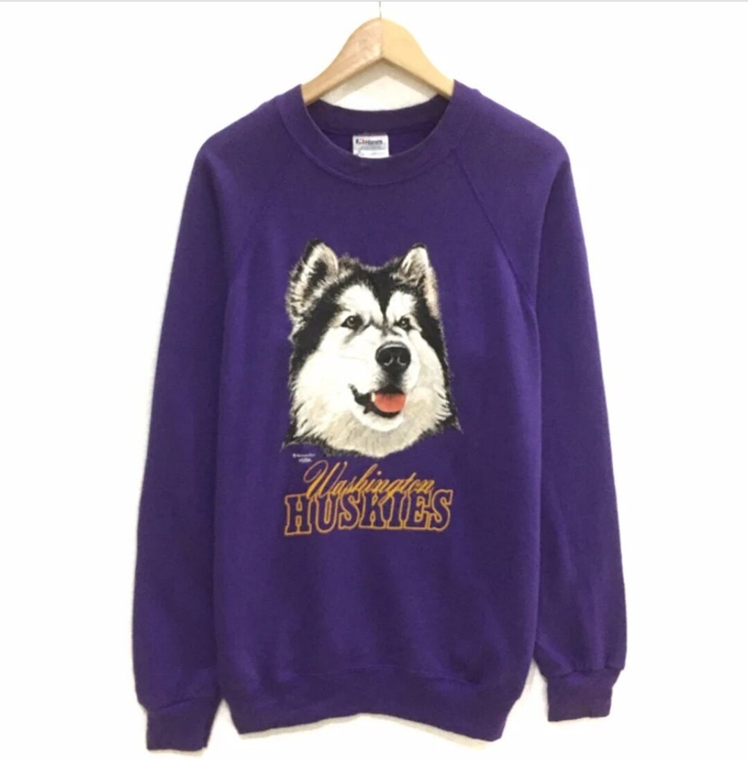 Vintage 90s Washington Huskies Football Team Sweatshirt Crewneck, Vintage Shirt, T shirt, Hoodie
