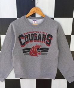 Vintage 90s Washington State Cougars Sweatshirt Jumper Washington State Cougars Crewneck, Vintage Shirt, Shirt, Hoodie