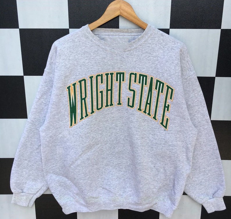 Vintage 90s Wright State University Sweatshirt, Vintage 90s Shirt, Gift For Her, Gift For Him - Image 2