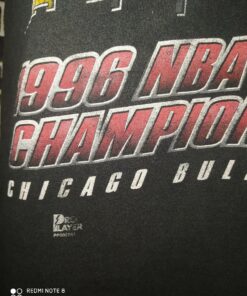 Vintage 96' NBA Champions Chicago Bulls Tshirt Hoodie Crewneck Sweatshirt Reprinted Full Color Full Size Gifts for NBA Fans