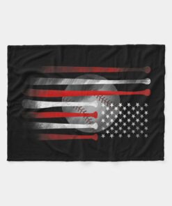 Vintage American Flag Baseball Blanket