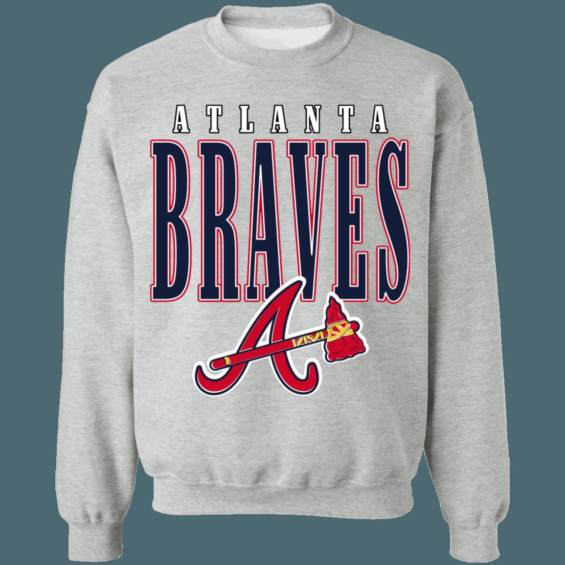 Vintage Atlanta Braves 90's MLB Crewneck Sweatshirt Hoodie Shirt Gifts for Fans