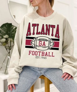Vintage Atlanta Football Sweatshirt, Retro Atlanta Football Crewneck Sweatshirt, American Football Fan, NFL Shirt