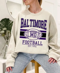 Vintage Baltimore Football Sweatshirt, Retro Baltimore Football Crewneck Sweatshirt, American Football Fan, NFL Shirt