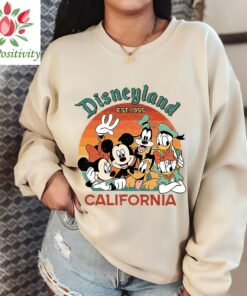 Vintage California Disneyland shirt, Vintage Disney Rainbow shirt, Vintage Disneyland Rainbow shirt, Vintage Mickey and Friends shirt