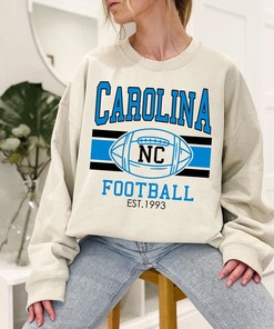 Vintage Carolina Football Sweatshirt, Retro Carolina Football Crewneck Sweatshirt, American Football Fan, NFL Shirt