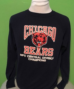 Vintage Chicago Bears 1980s NFL Football Nfc Central Divison Champions Sweatshirt Hoodie Shirt Gifts for Fans