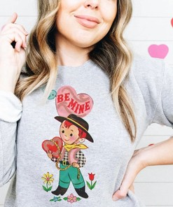 Vintage Cowboy Western Valentine's Day Sweatshirt - Retro Grandma Pullover