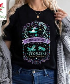 Vintage Disney The Princess And The Frog Tiana's Palace Poster Shirt Magic Kingdom Unisex T-shirt Family Birthday Gift Adult Kid Toddler Tee