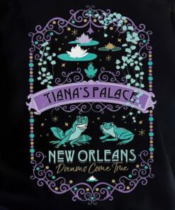 Vintage Disney The Princess And The Frog Tiana's Palace Poster Shirt Magic Kingdom Unisex T-shirt Family Birthday Gift Adult Kid Toddler Tee