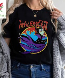 Vintage Disney Villains Sleeping Beauty Maleficent Flame Portrait 90s Shirt, Disney Unisex Shirt, Disney Villian Shirt
