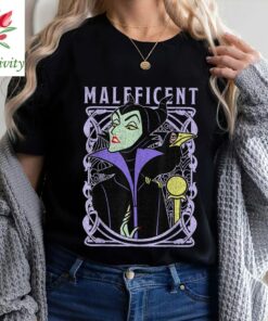 Vintage Disney Villains Sleeping Beauty Maleficent Old School Poster Shirt, Unisex T-shirt Family Birthday Gift Adult Kid Toddler Tee