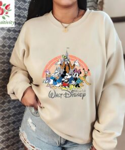 Vintage Disneyland Characters Shirt, Vintage Disneyland Rainbow Shirt, Disney Rainbow Shirt, Vintage Mickey And Friends Shirt