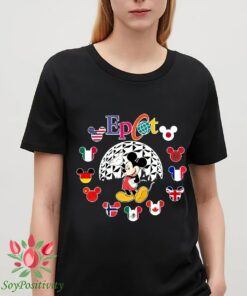 Vintage Epcot Disney Mickey Shirt, Vintage Disneyland Rainbow Shirt, Disney Rainbow Shirt, Vintage Mickey And Friends Shirt