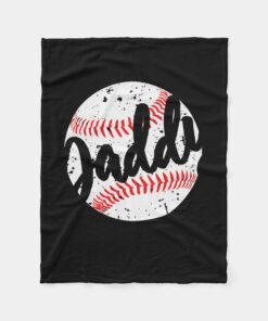 Vintage Fathers Day Funny Baseball Dad For Men Blanket