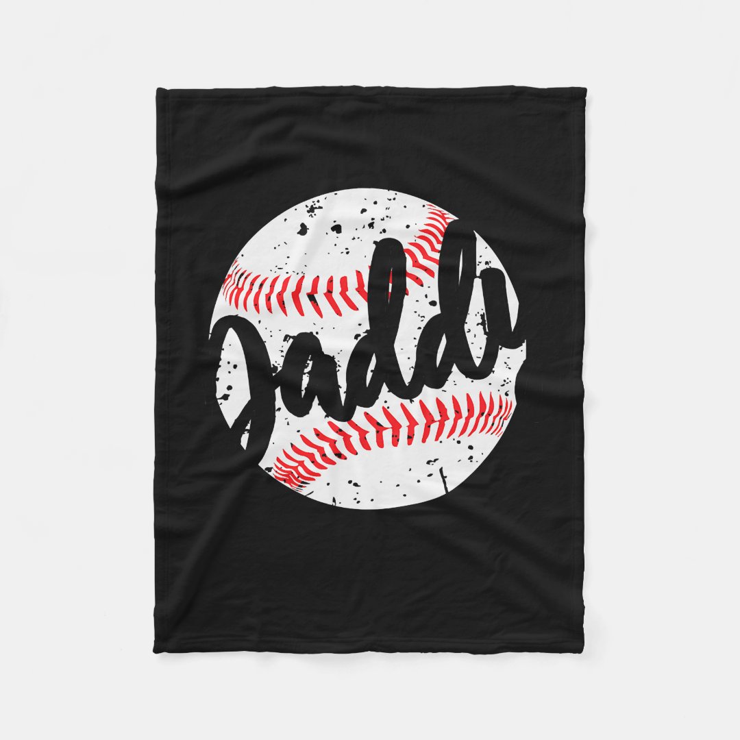 Vintage Fathers Day Funny Baseball Dad For Men Blanket