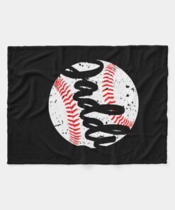 Vintage Fathers Day Funny Baseball Dad For Men Blanket