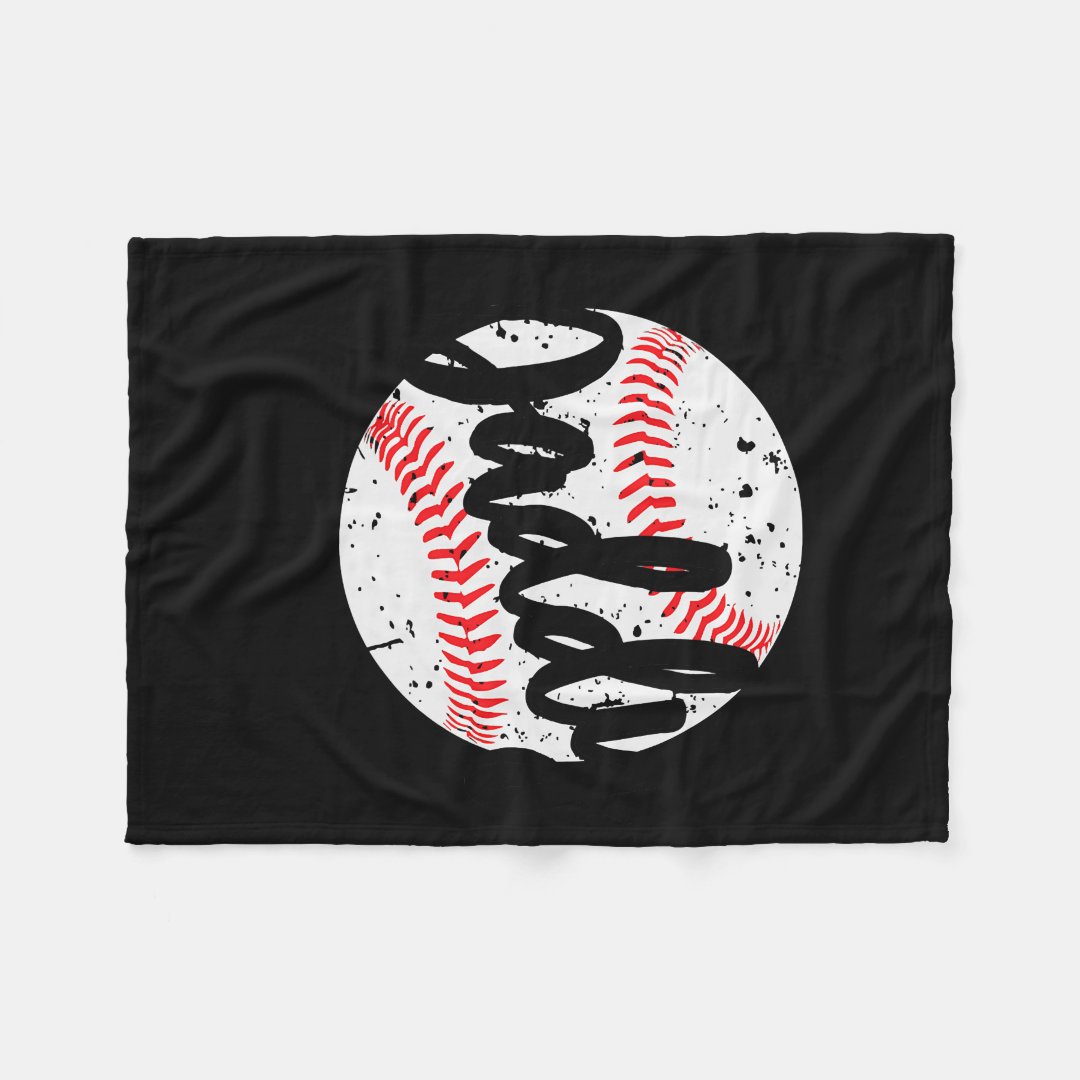 Vintage Fathers Day Funny Baseball Dad For Men Blanket