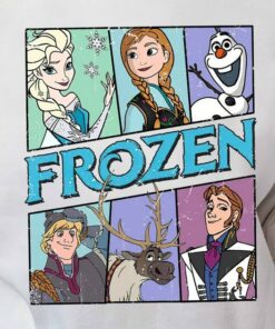 Vintage Frozen Characters Retro Elsa Anna Olaf Hans Shirt, Magic Kingdom Holiday Unisex T-shirt Family Birthday Gift Adult Kid Toddler Tee