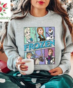 Vintage Frozen Characters Retro Elsa Anna Olaf Hans Shirt, Magic Kingdom Holiday Unisex T-shirt Family Birthday Gift Adult Kid Toddler Tee