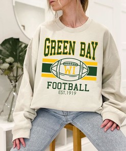 Vintage Green Bay Football Sweatshirt, Retro Green Bay Football Crewneck Sweatshirt, American Football Fan, NFL Shirt