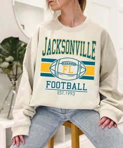 Vintage Jacksonville Football Sweatshirt, Retro Jacksonville Football Crewneck Sweatshirt, American Football Fan, NFL Shirt