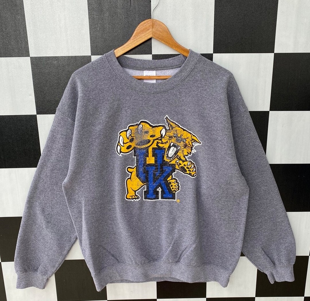 Vintage Kentucky Wildcats Sweatshirt, Kentucky Crewneck Kentucky Wildcats Sweater, Pullover University Kentucky Wildcats Print Shirt