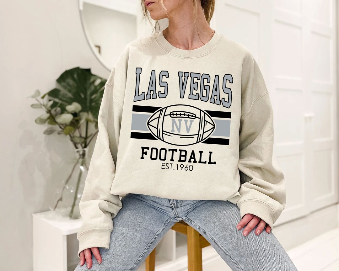 Vintage Las Vegas Football Sweatshirt, Retro Las Vegas Football Crewneck Sweatshirt, American Football Fan, NFL Shirt