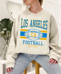 Vintage Los Angeles Football  Sweatshirt, Retro Los Angeles Football Crewneck Sweatshirt, American Football Fan, NFL Shirt