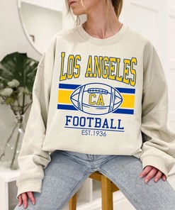 Vintage Los Angeles Football Sweatshirt, Retro Los Angeles Football Crewneck Sweatshirt, American Football Fan, NFL Shirt