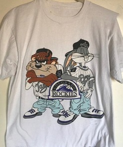 Vintage MLB Colorado Rockies Looney Tunes Shirt, Colorado Rockies Shirt, MLB Baseball Shirt, World Series Shirt, Vintage Shirt, Unisex Tee