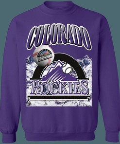 Vintage MLB Crewneck Sweatshirt Hoodie Shirt Gifts for Colorado Rockies Fans