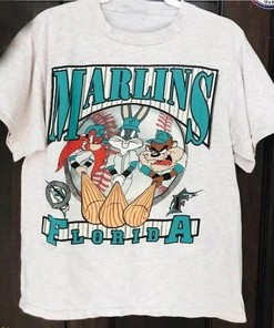 Vintage MLB Florida Marlins Looney Tunes Shirt, Florida Marlins Shirt, MLB Baseball Shirt, World Series Shirt, Vintage Shirt, Unisex T-shirt