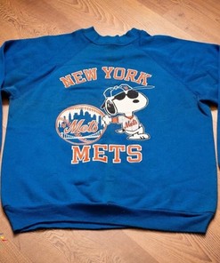 Vintage MLB New York Mets Snoopy Sweatshirt, New York Mets Shirt, MLB World Series Shirt, Unisex Shirt, Vintage Shirt