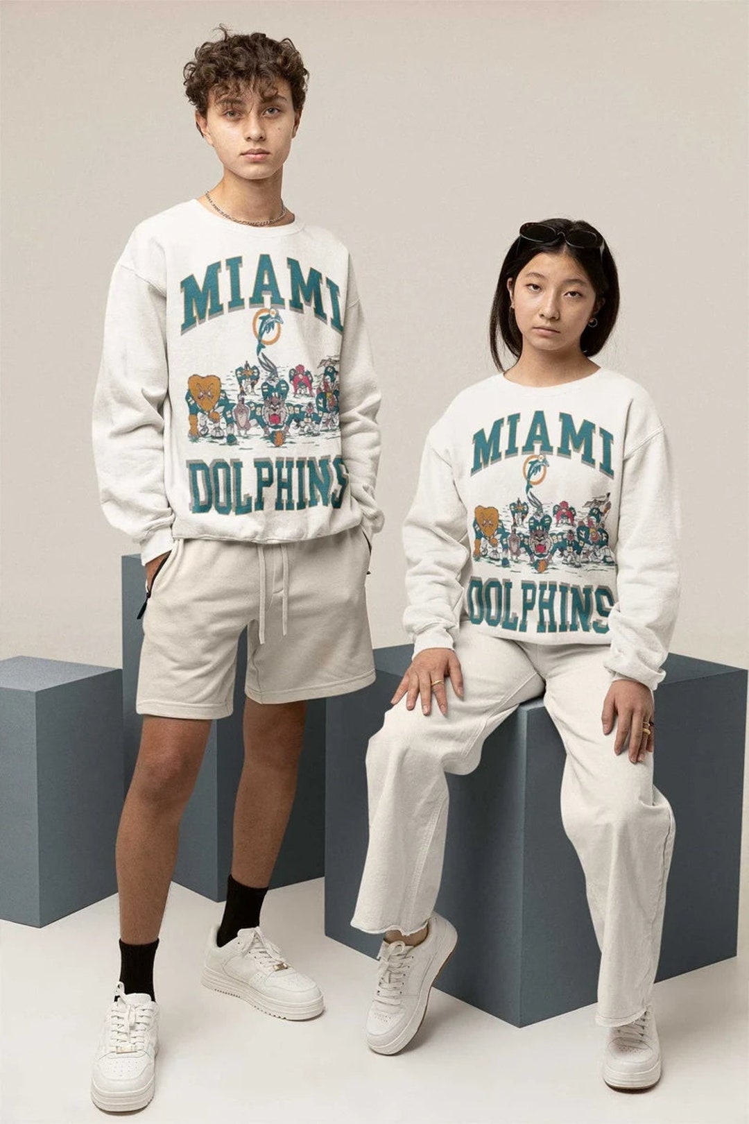 Vintage Miami Football Looney Tunes Shirt, Dan Marino Shirt, NFL Miami Shirt, Miami D O L P H I N S Shirt, Unisex Shirt, Vintage Shirt