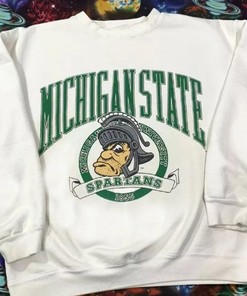 Vintage Michigan State Spartans 1855 Sweatshirt, Michigan State University Shirt, College Basketball, Unisex T-shirt Sweater Hoodie