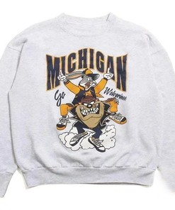 Vintage Michigan Wolverines Looney Tunes Sweatshirt, University of Michigan, NCAA Shirt, Vintage Shirt, Unisex T-shirt Sweatshirt Hoodie