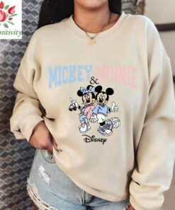 Vintage Mickey Minne Disney Shirt, Vintage Disney Rainbow Shirt, Vintage Mickey And Friends Shirt, Vintage Disneyland Rainbow Shirt